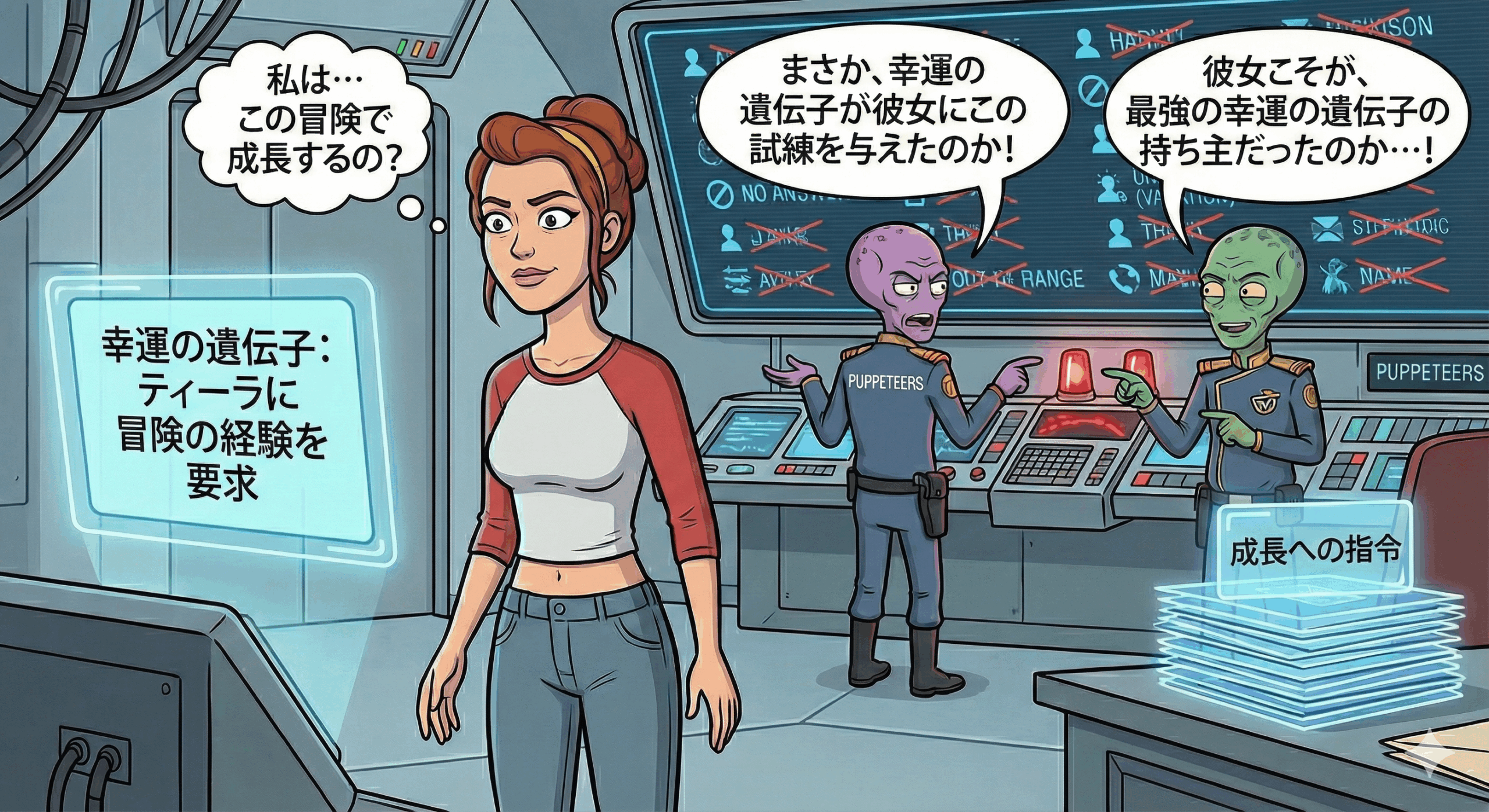 リングワールド ティーラの幸運について (AI 生成イメージ)