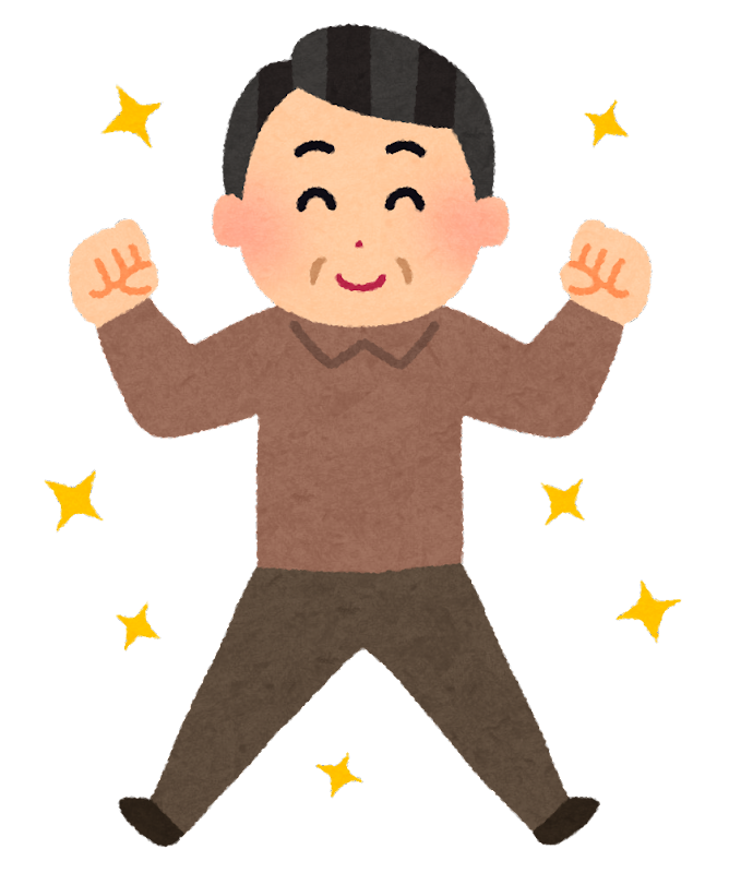 pose genki05 ojisan